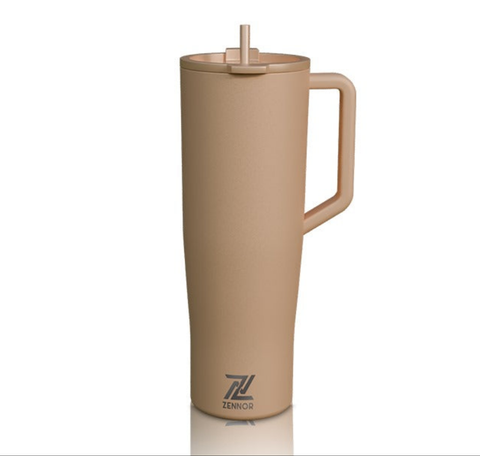 Peach ZENNOR GripFlow 40oz Insulated Tumbler