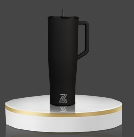 Black ZENNOR GripFlow 40oz Insulated Tumbler