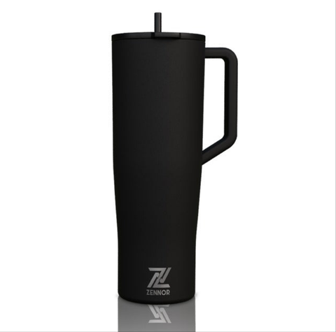 Black ZENNOR GripFlow 40oz Insulated Tumbler