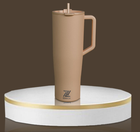 Peach ZENNOR GripFlow 40oz Insulated Tumbler